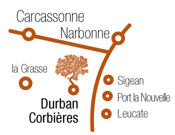 plan Sous l'abricotier  Durban dans les Corbires